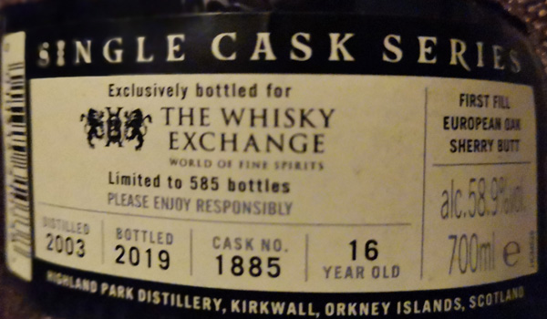 Highland Park 16yo The Whisky Exchange
